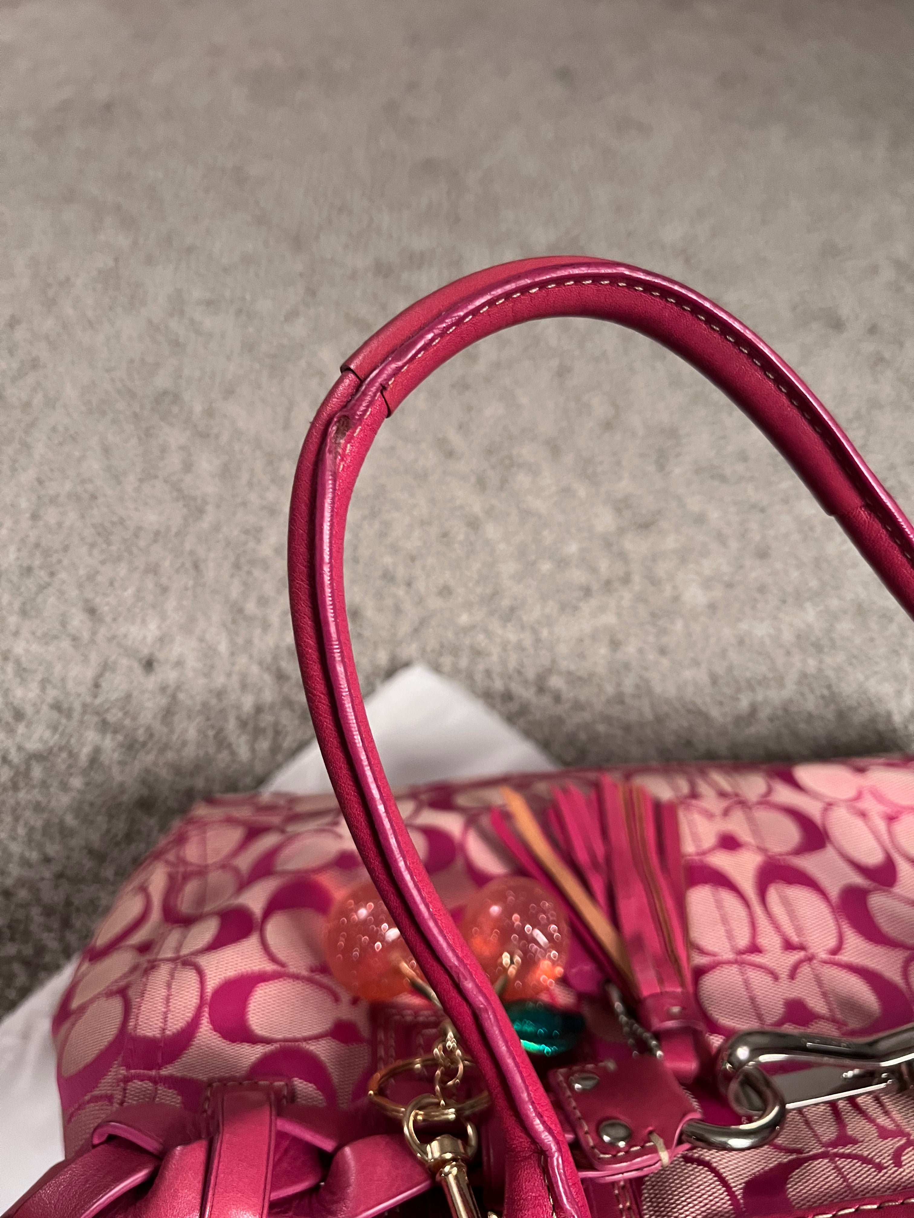 2000's Coach Pink Satchel Shoulder Bag