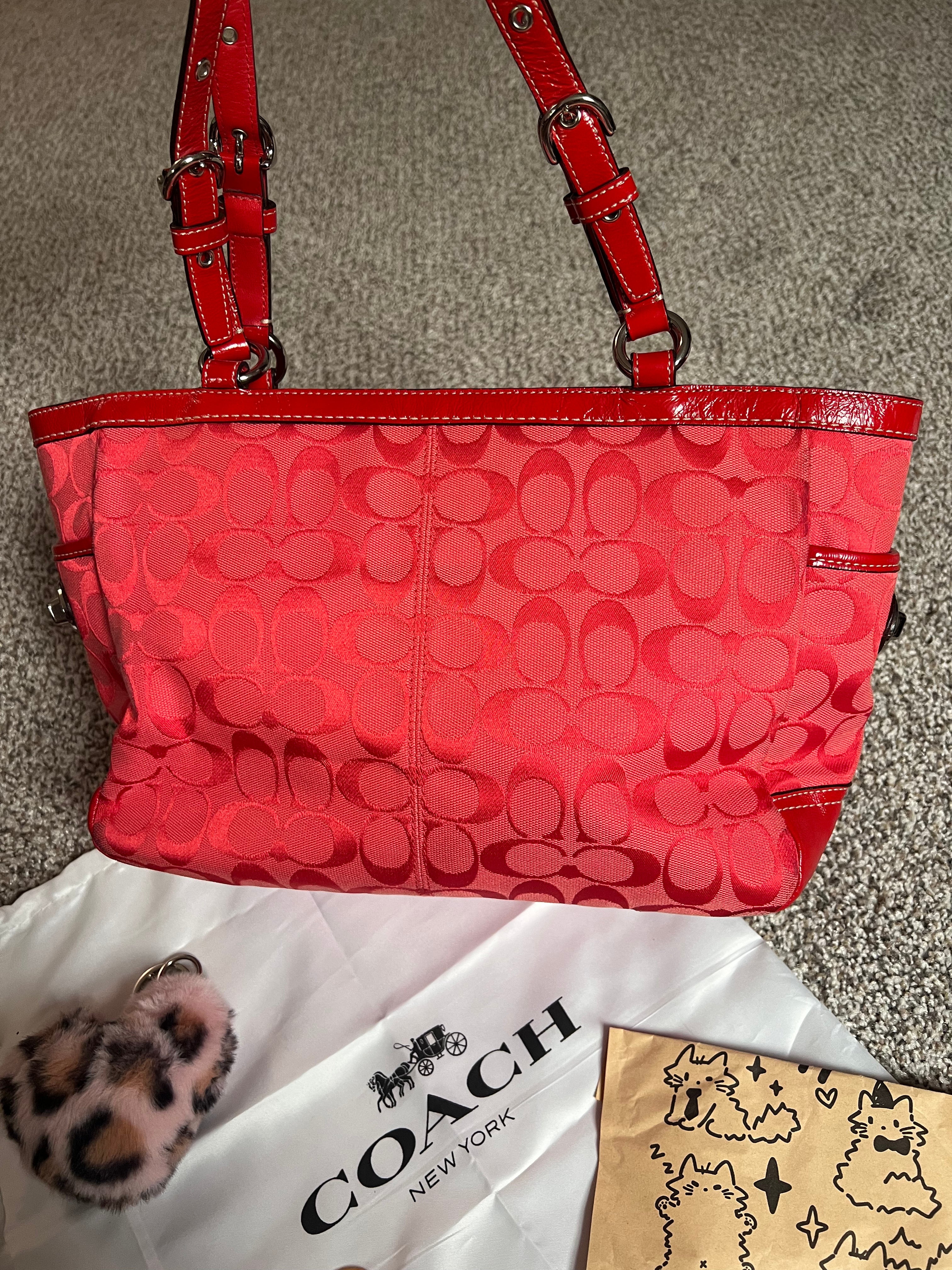 Coach Signature Gallery Tote Canvas Shoulder Bag