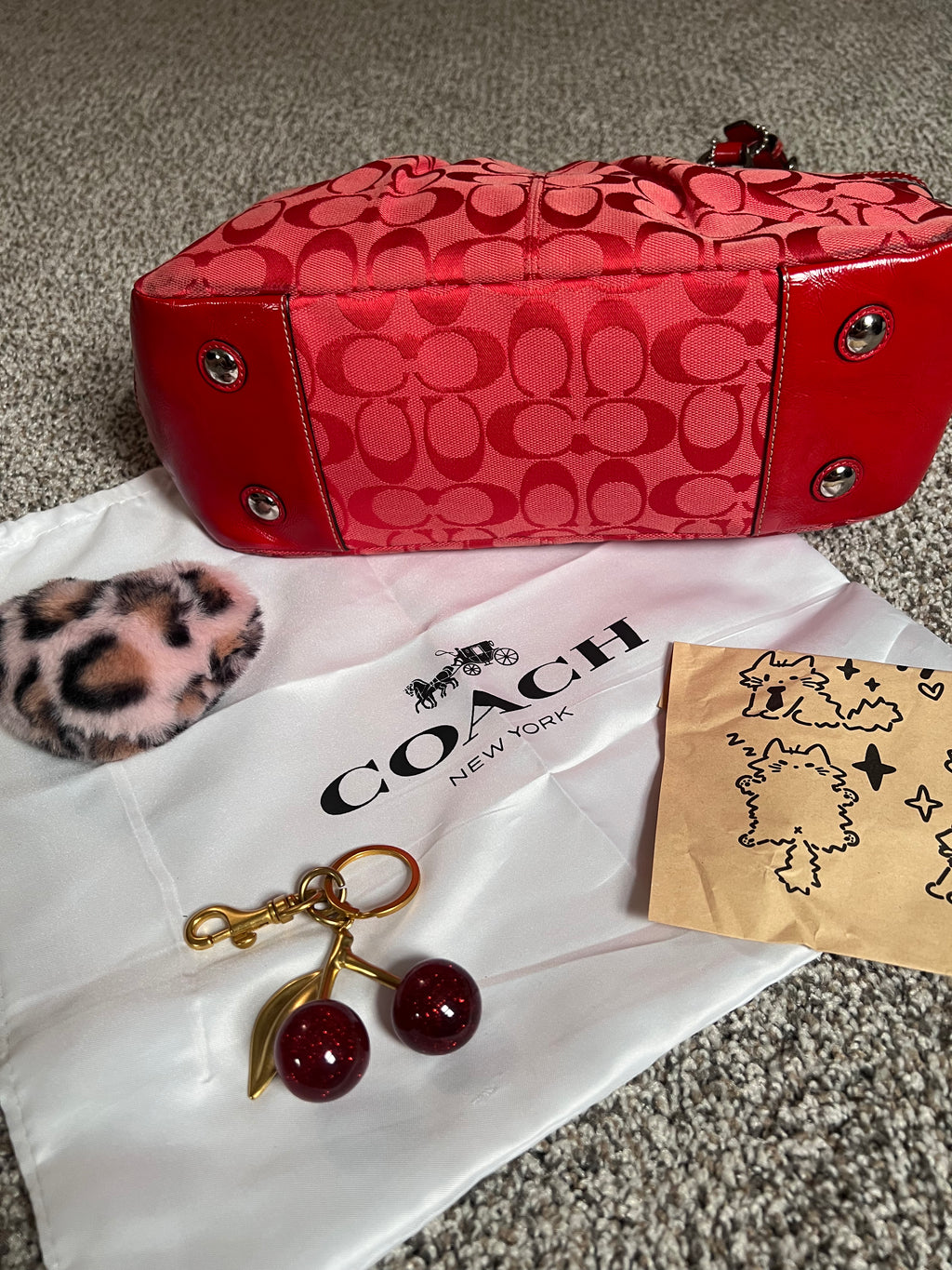 Coach Signature Gallery Tote Canvas Shoulder Bag