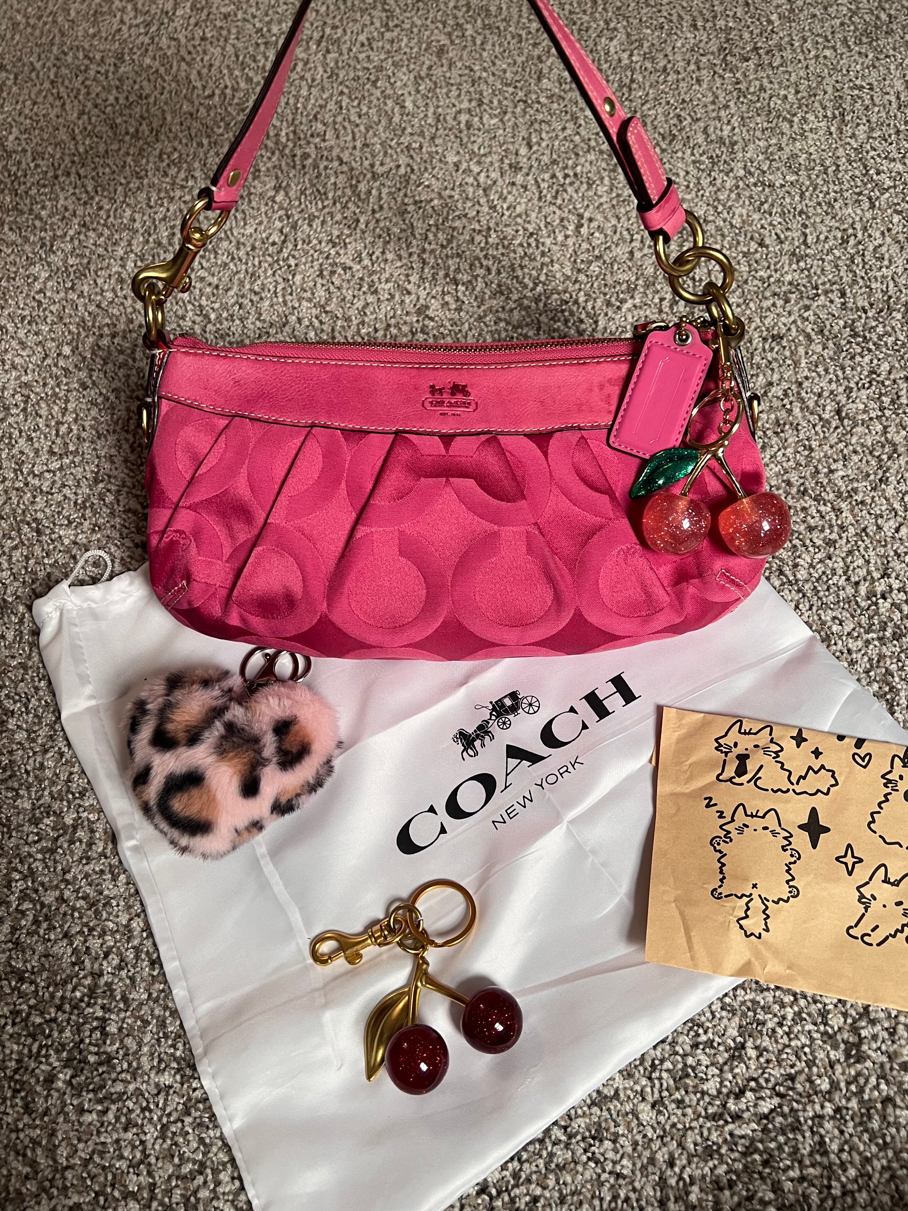 Coach Madison Maggie Pink Hobo Shoulder Bag Y2K