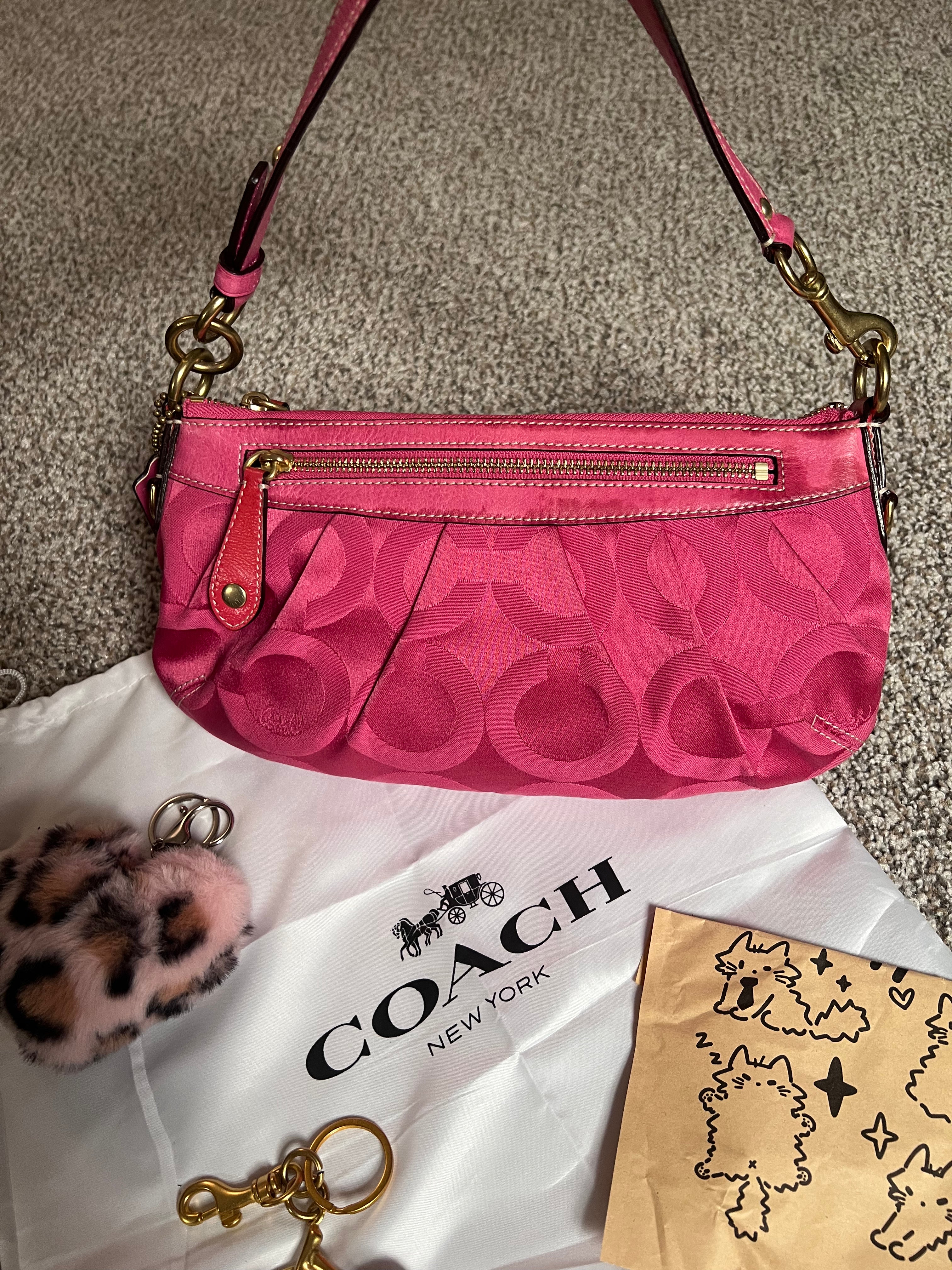 Coach Madison Maggie Pink Hobo Shoulder Bag Y2K