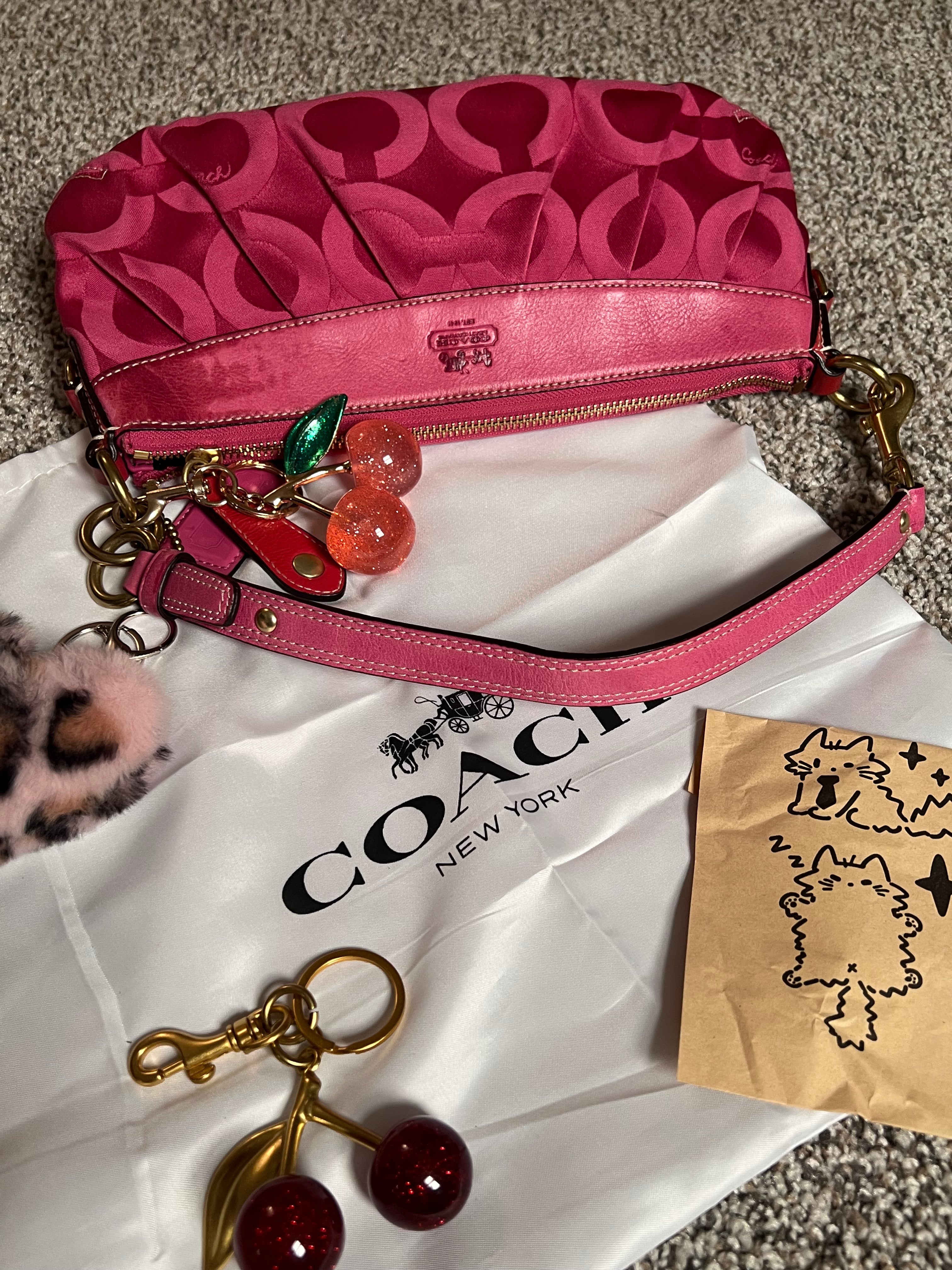 Coach Madison Maggie Pink Hobo Shoulder Bag Y2K