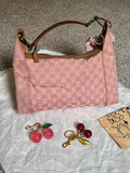 Gucci Vintage Rare-Monogram GG Canvas Top Handle Bag