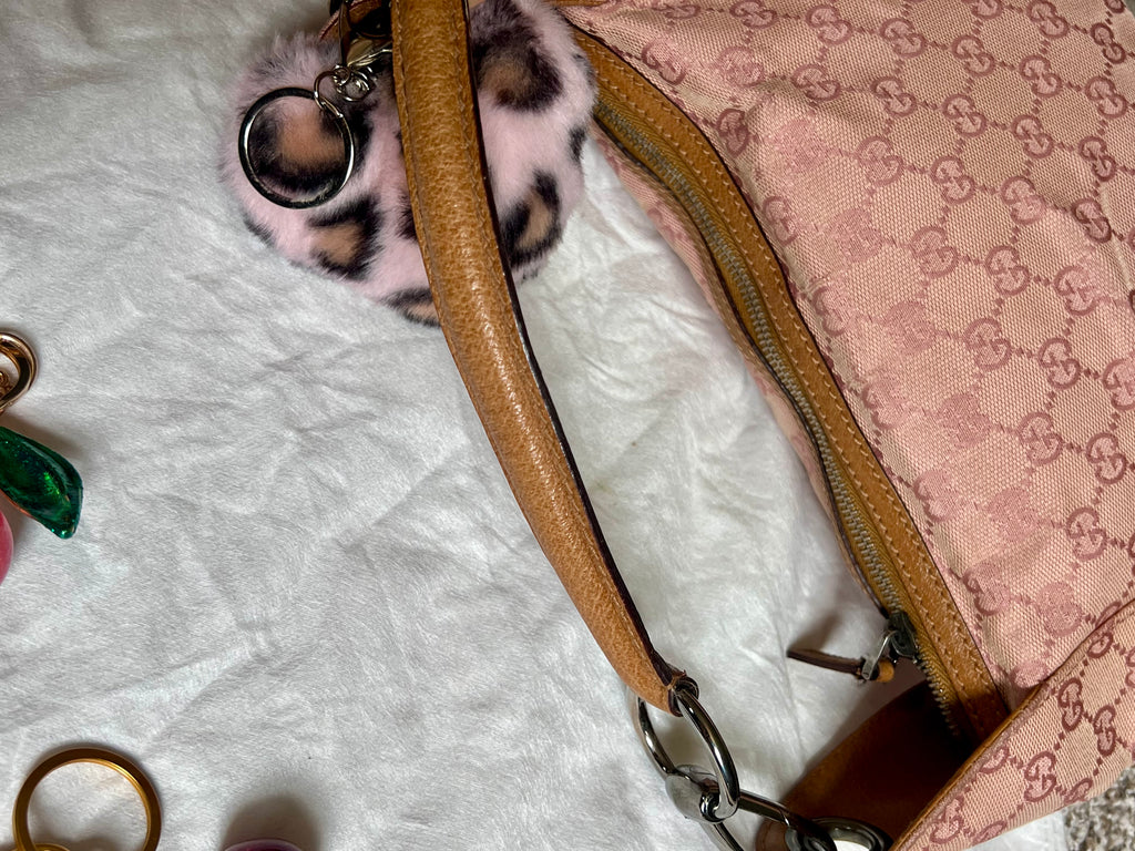Gucci Vintage Rare-Monogram GG Canvas Top Handle Bag