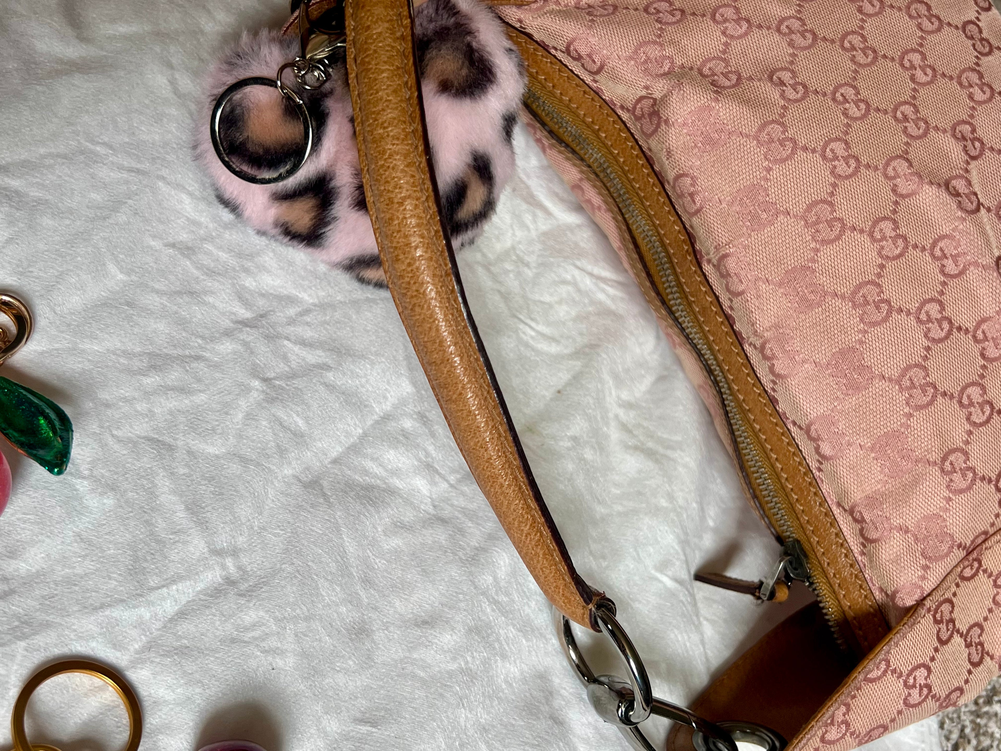 Gucci Vintage Rare-Monogram GG Canvas Top Handle Bag
