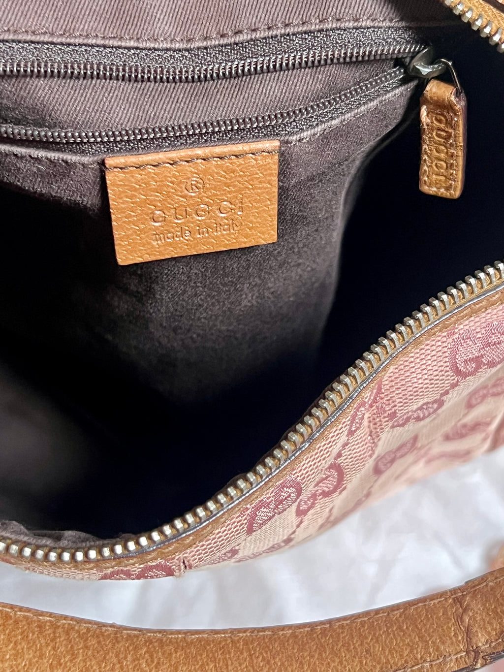 Gucci Vintage Rare-Monogram GG Canvas Top Handle Bag